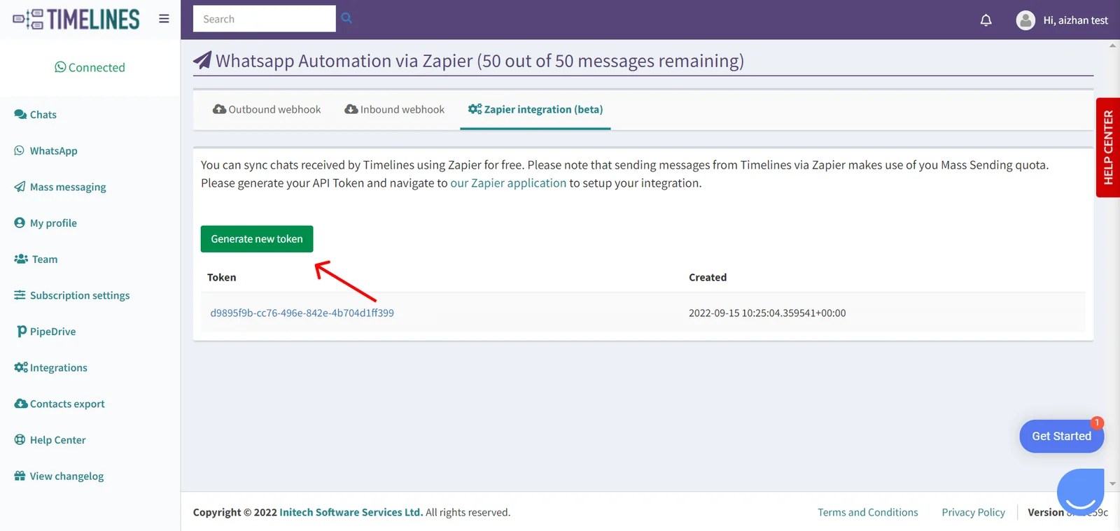 WhatsApp and Zapier integration