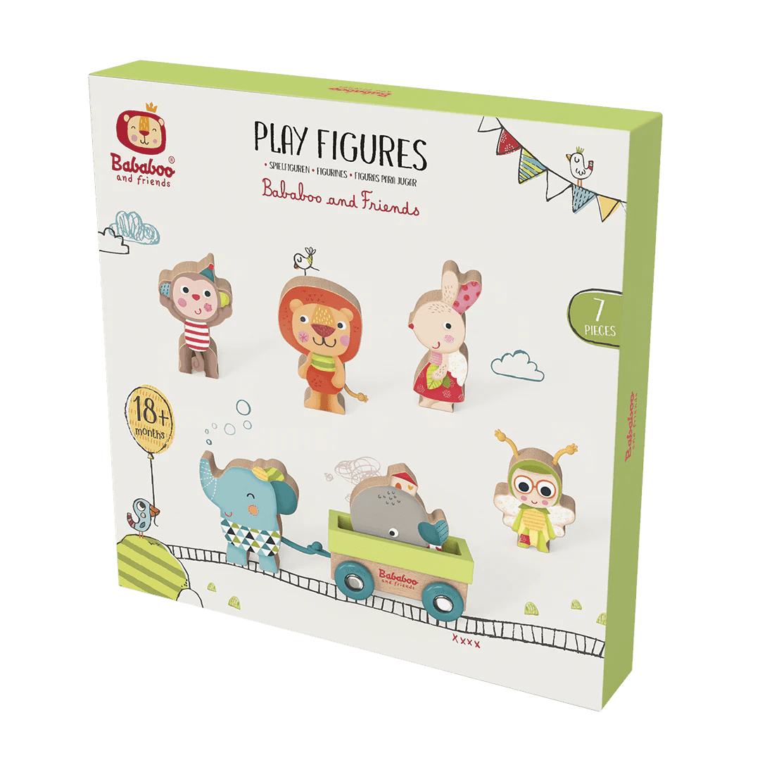 Bababoo and Friends Wooden Play Figures