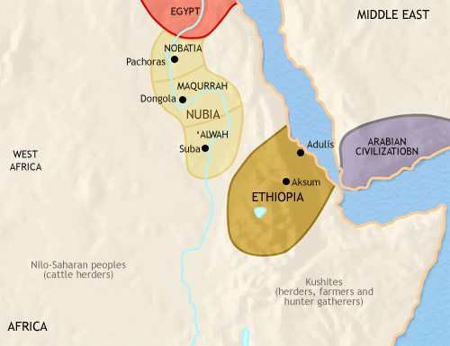 Kush Map Nubia 