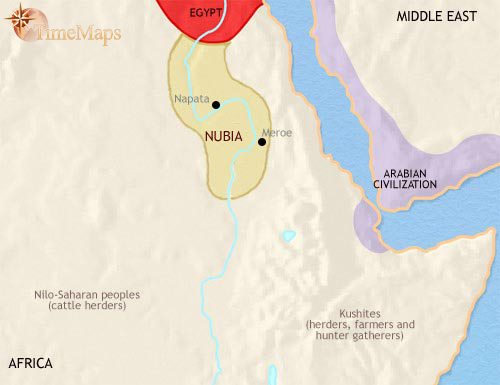 Images On A Map Of Kush And Punt Nubia30bc 