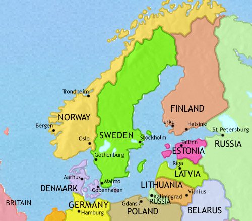 What countries make up scandinavia
