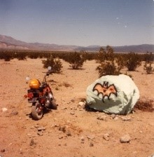 Saline Valley, Saline Chronicles, batrock, painted rock, bat rock