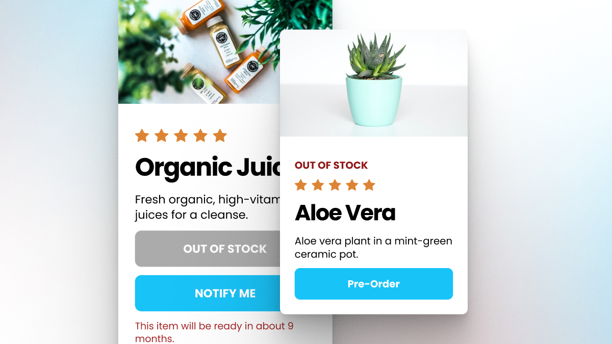 Timesact Shopify App adding preorder and back in stock buttons to product pages