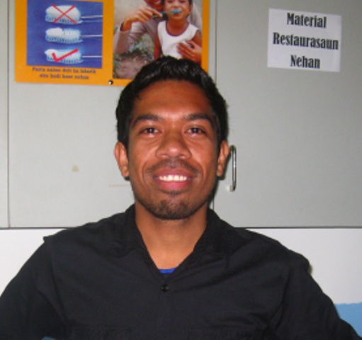 Armando da Costa Martins started working with us in 2014. He is the new dental nurse in Maubisse. He and his wife are expecting their first child in August