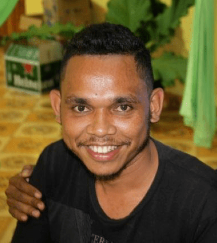 Nico Tolentino Faria Pires is a Timorese dental therapist who graduated from UNDIL, Timor's university. Originally from Baucau, he has been employed full-time by the TLDP since 2017.