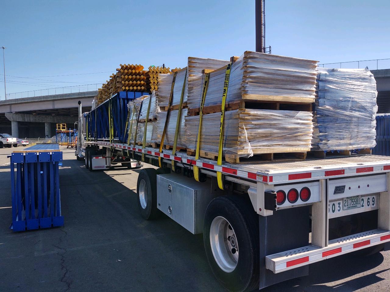 transporting construction materials