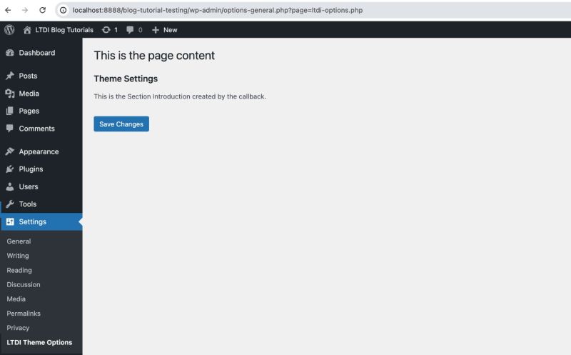 How To Add A Settings Page To Wordpress Tim Scheman - Best City Patterns in Mobile