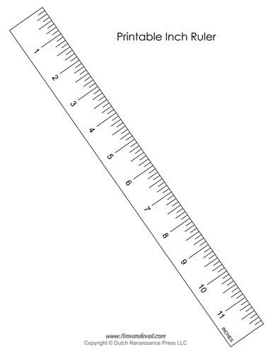 Free Printable Ruler Inches - Templates Printable