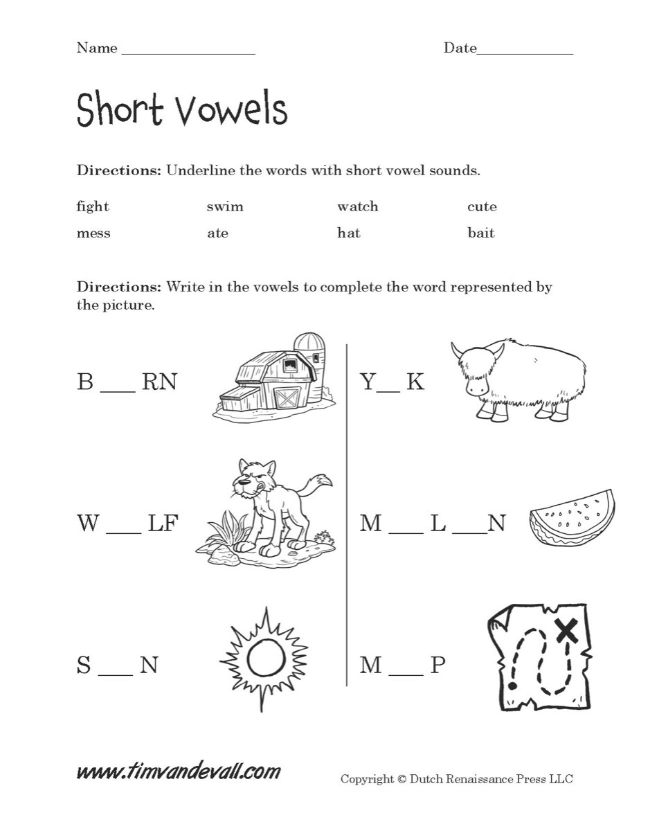 Browse our extensive collection of phonics worksheets and activities for teaching students about vowel sounds. Short Vowel Worksheet Tim S Printables