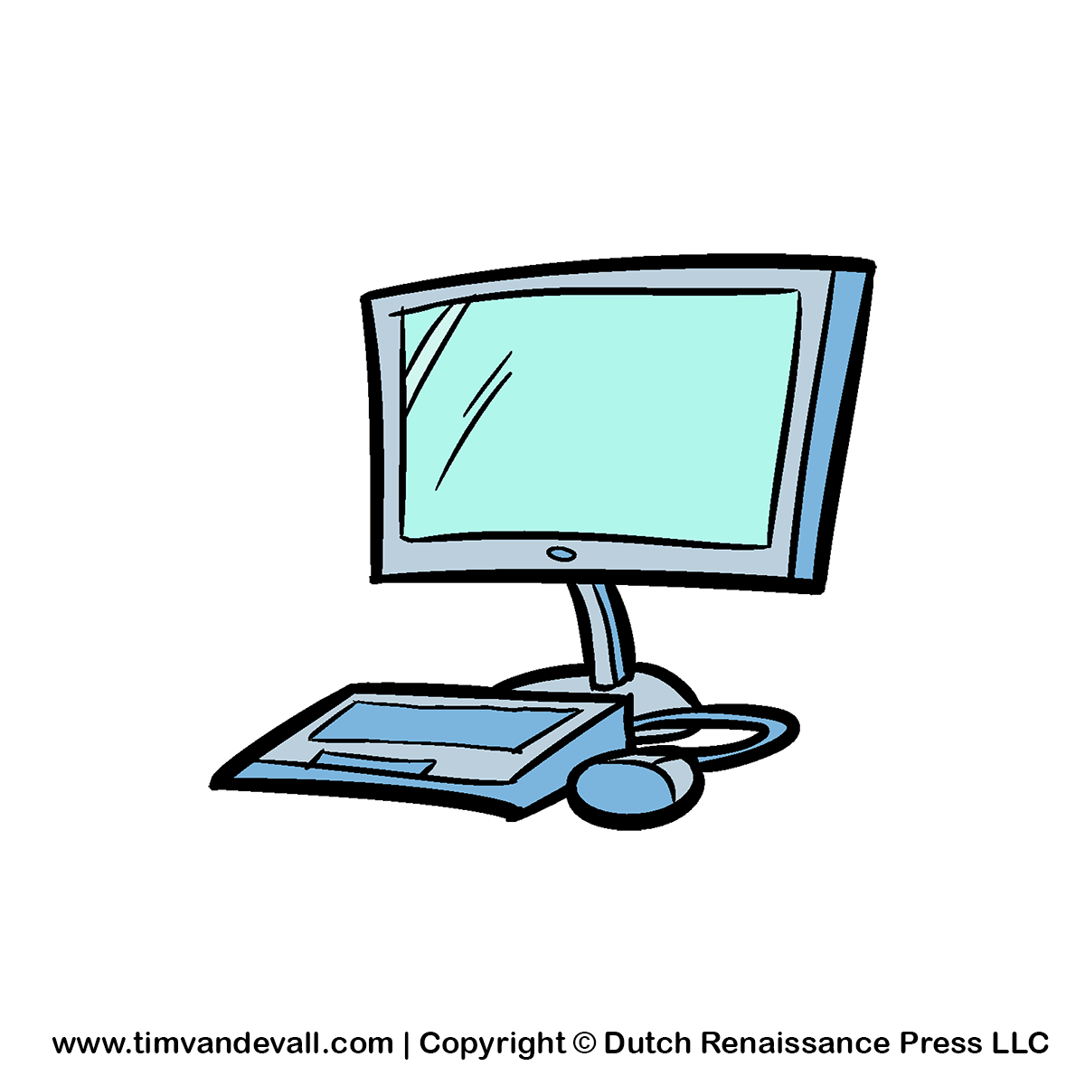 Computer Clipart Tim S Printables