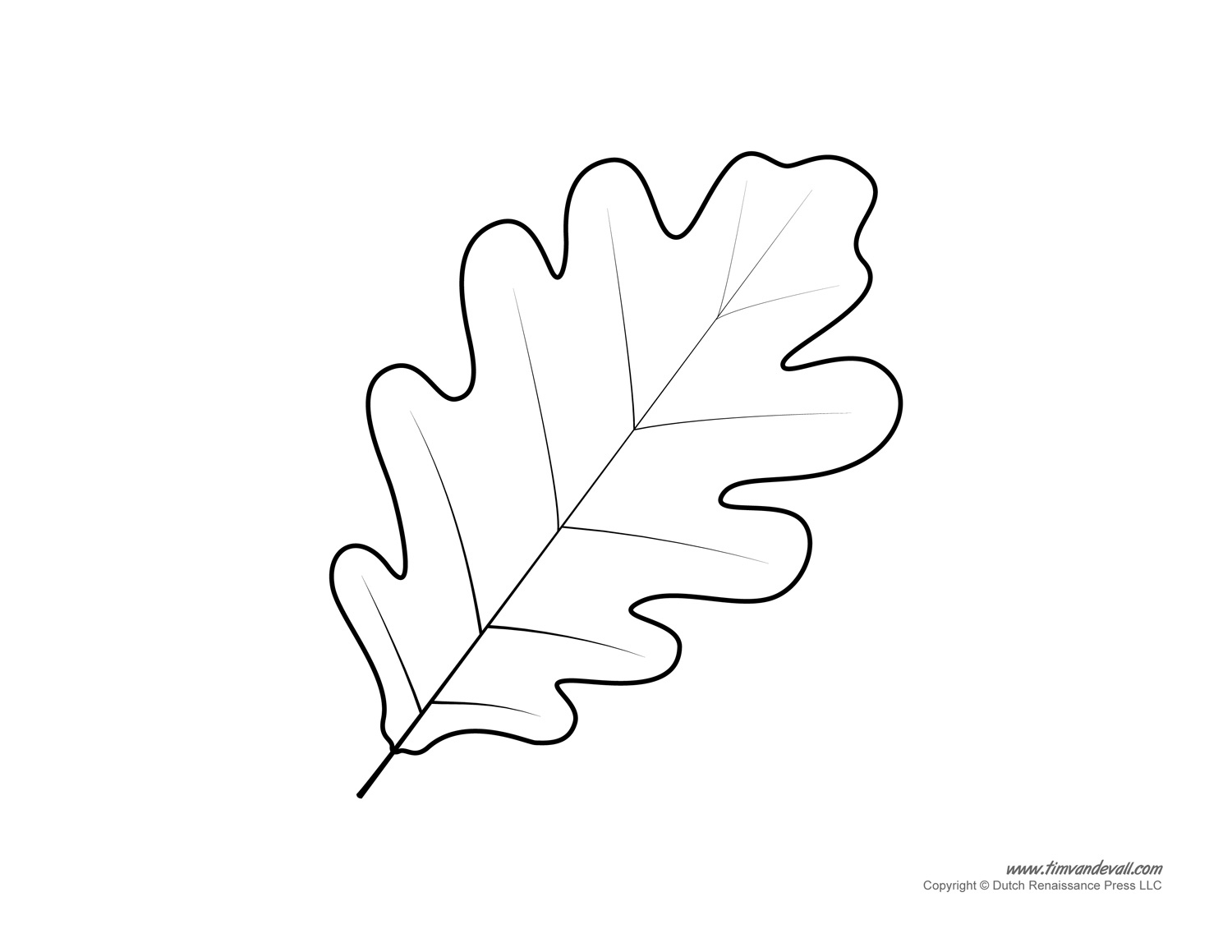 Fall Leaf Cut Out Printable