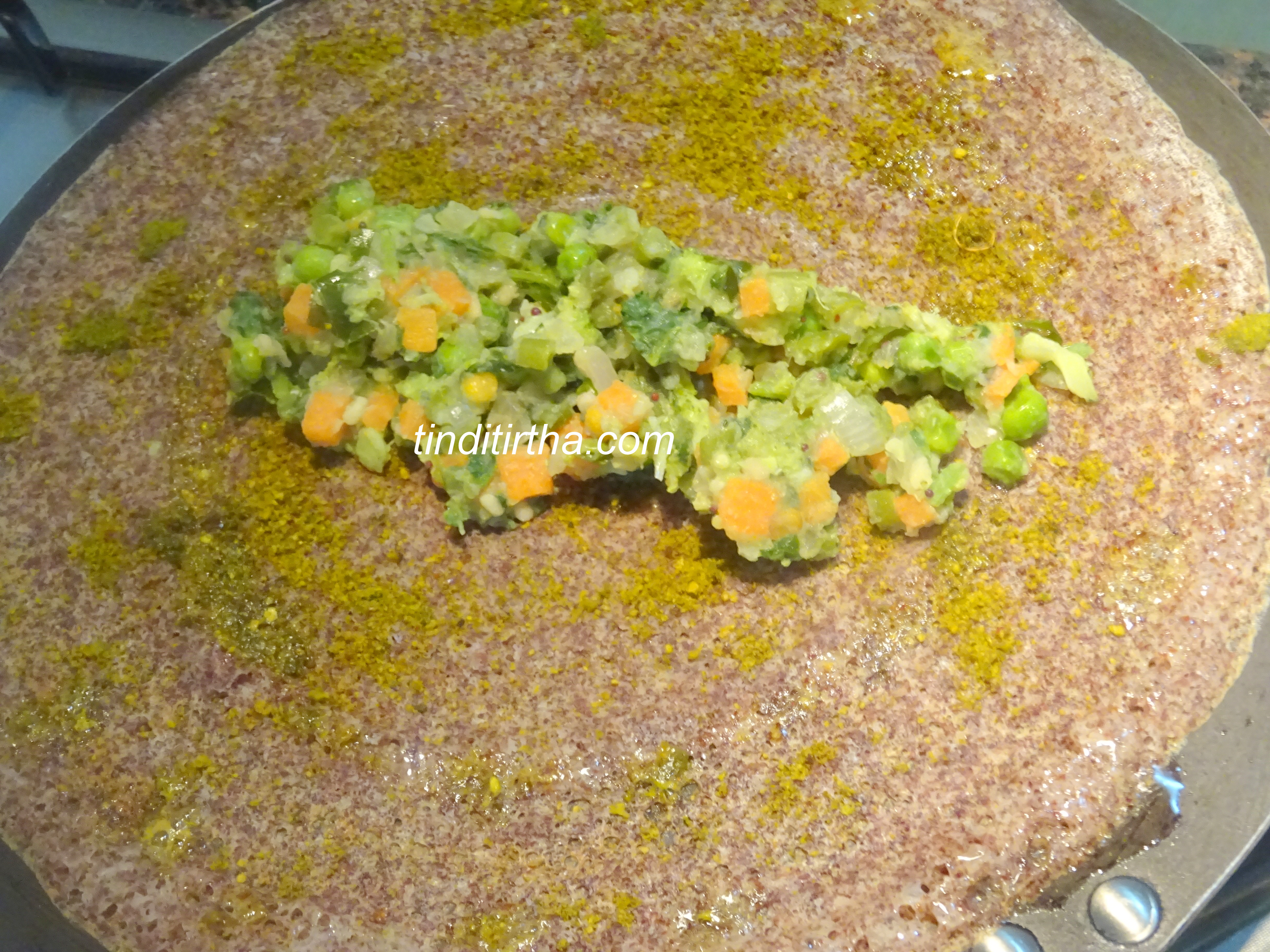 Finger millet masala dosa | whole ragi masala dosay |