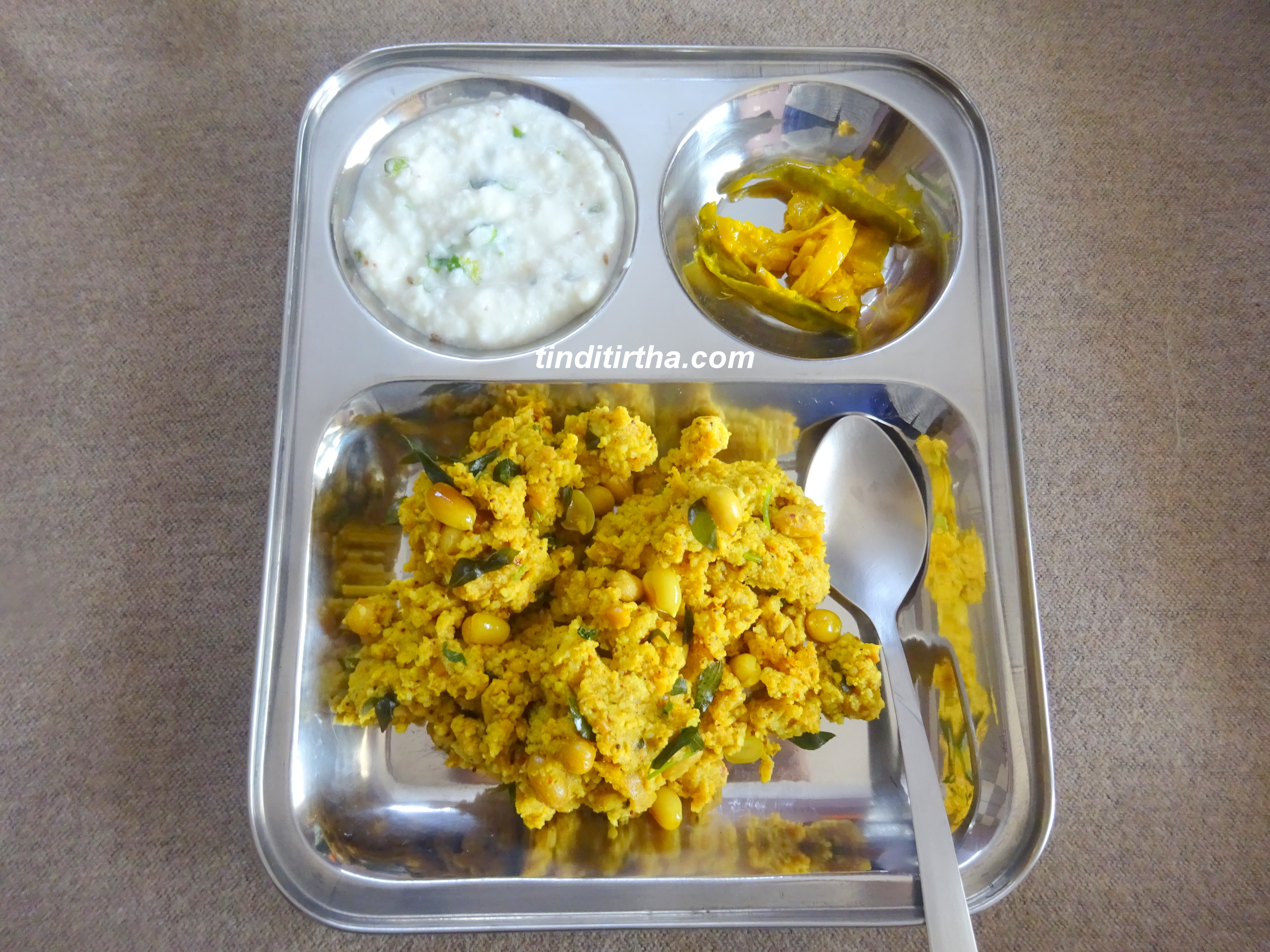 Little millet tangy tamarind and curd bath |