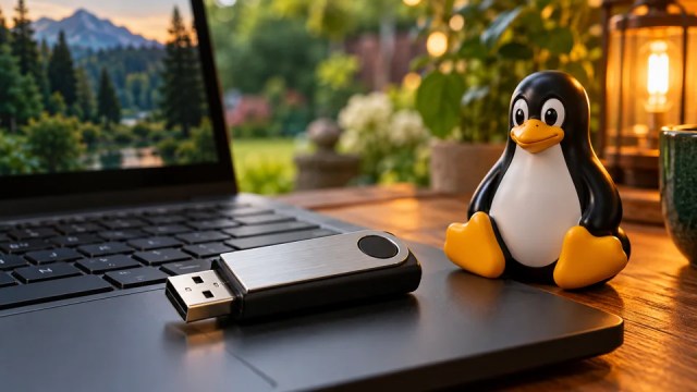 Linux installation USB guide artwork