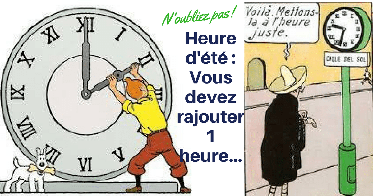 TINTIN ET LE TEMPS : CHANGEMENT D'HEURE (VIDÉO)