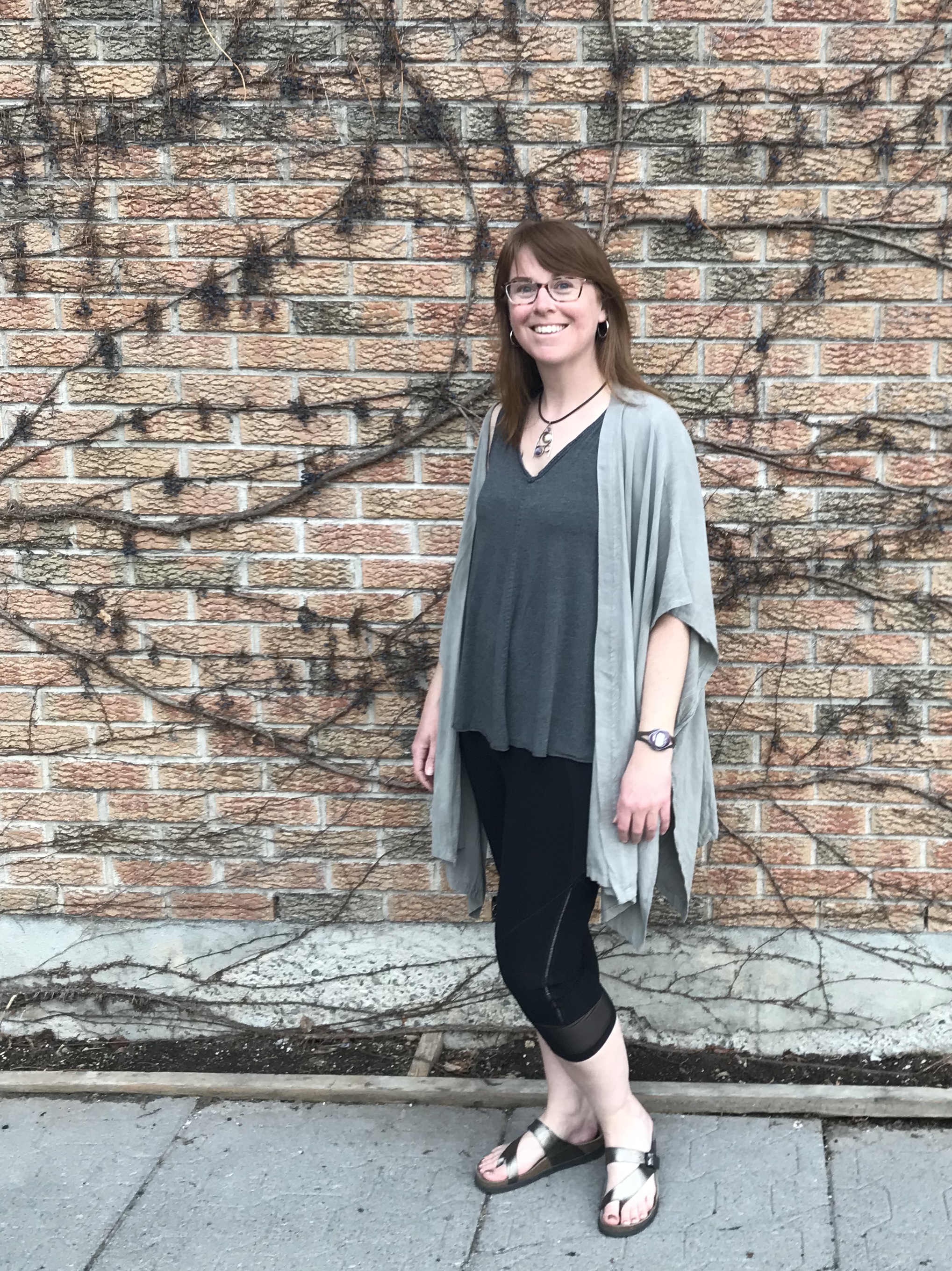 A kimono duster in sandwashed rayon.