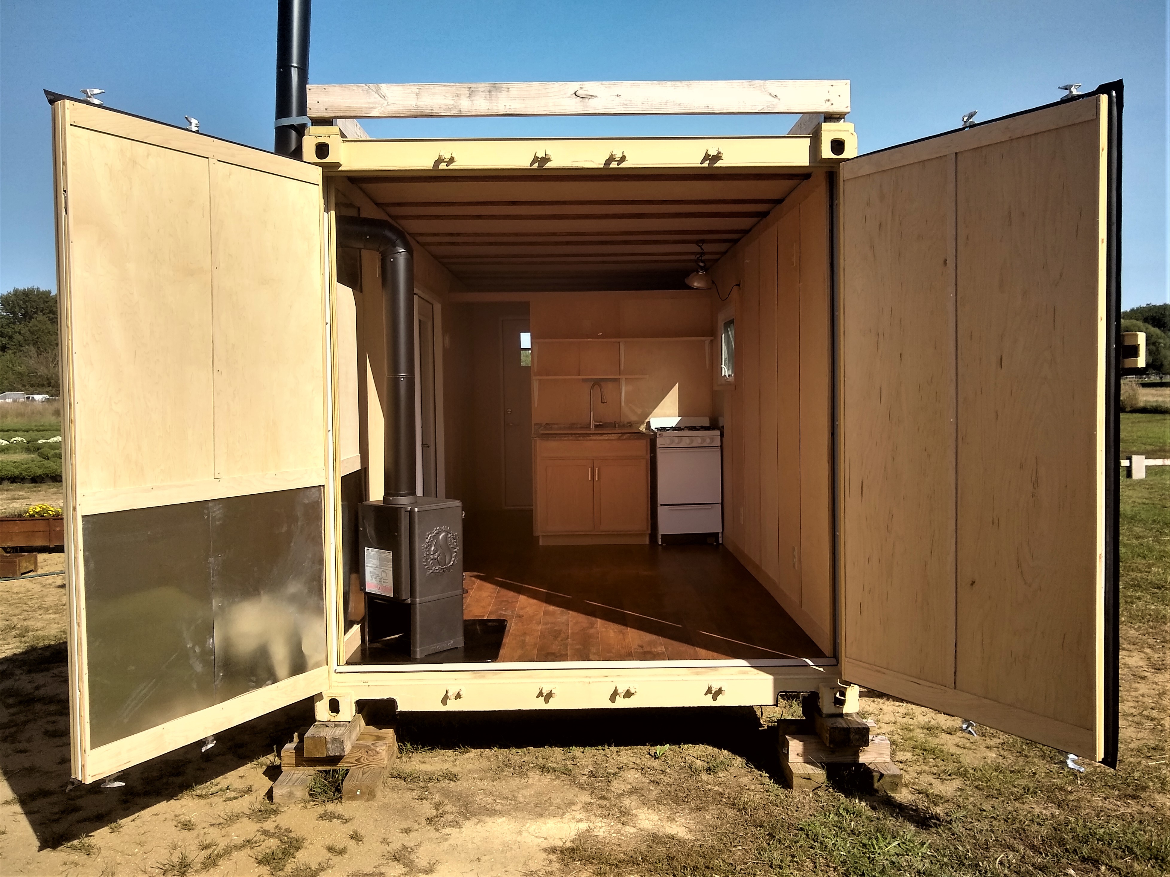 Rustic Happy Weekender with Wood Stove