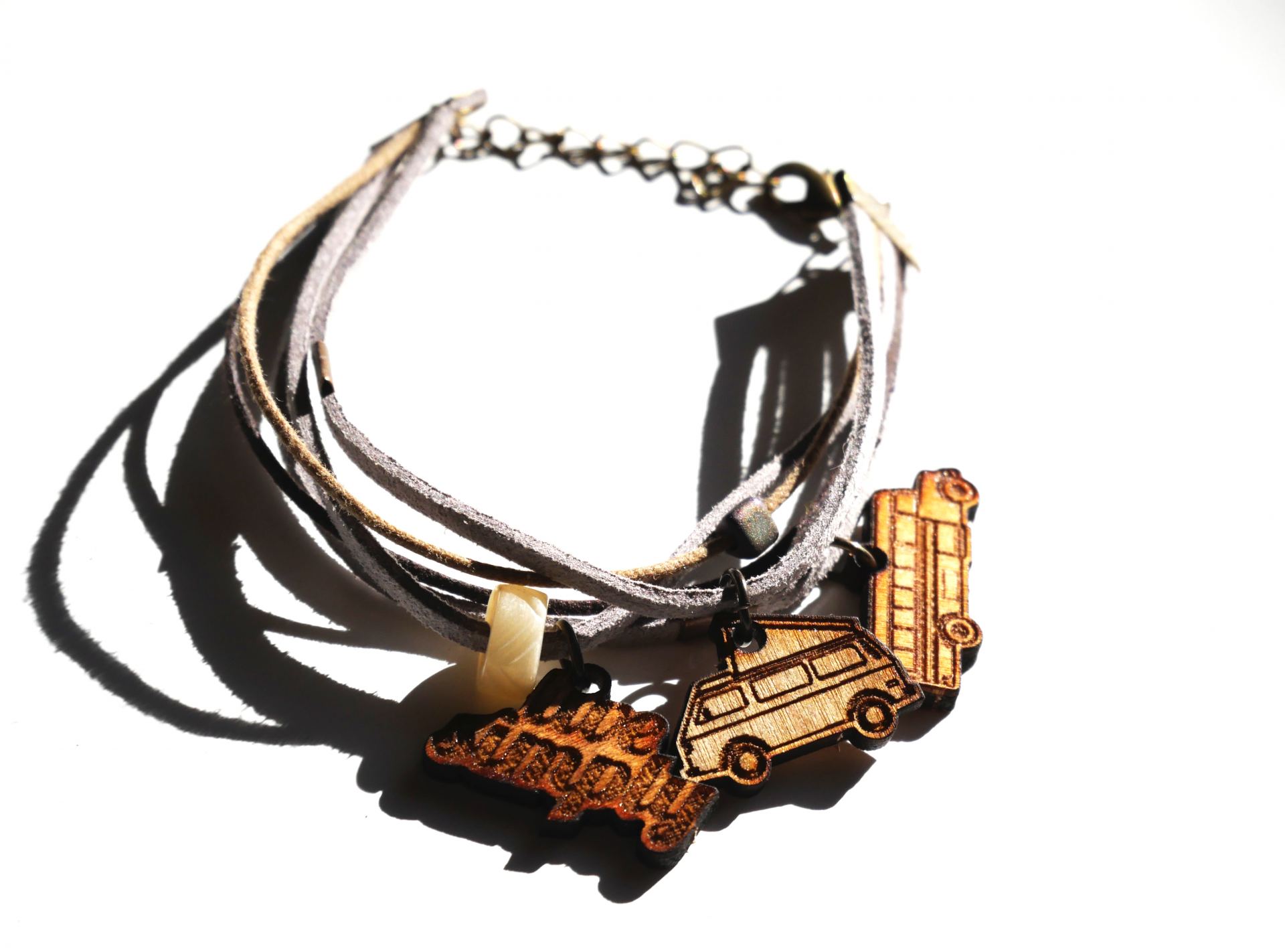 Layered, Bronze Metal, Grey