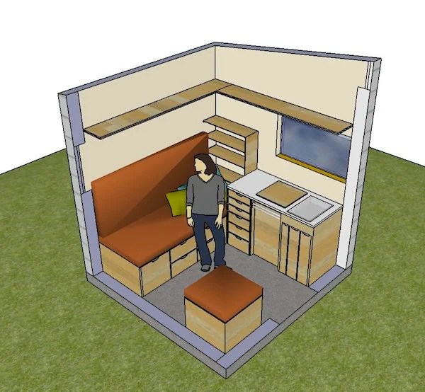 8'x8' Playhouse with Loft Plans