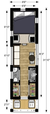 27 Adorable Free Tiny House Floor Plans - Craft-Mart