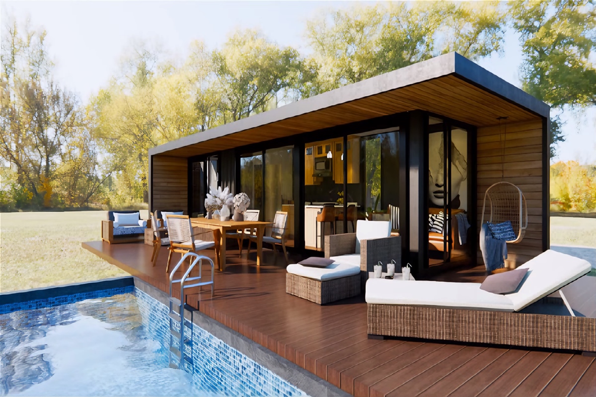 TVD 40ft Dreamy Container House Life: Minimalist Modern Living Spaces of the Future