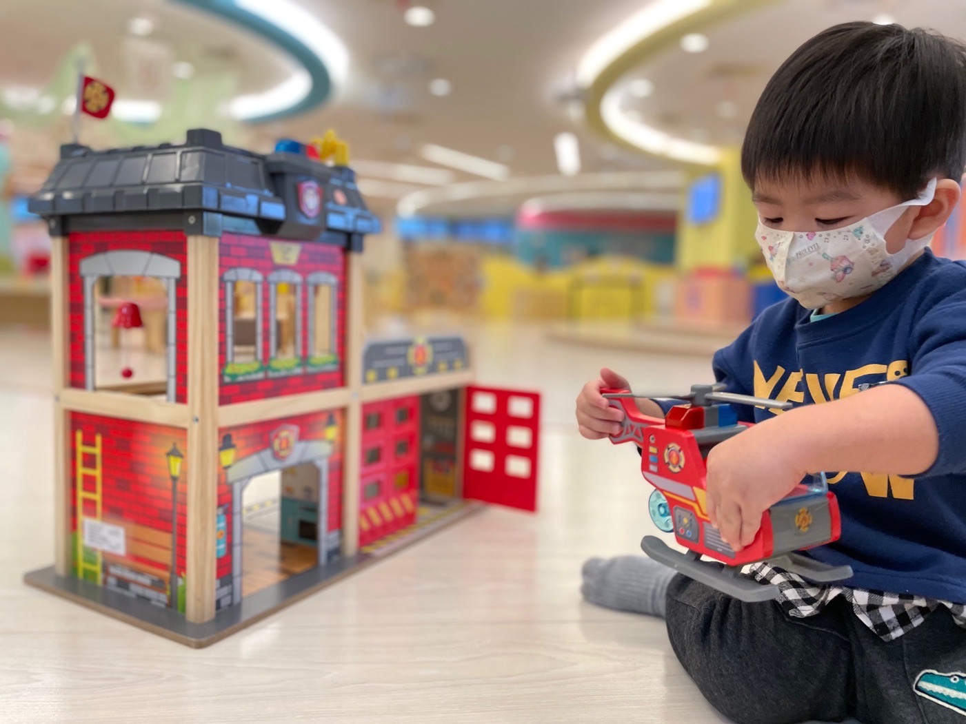 文山親子館🧩兩層樓高消防站