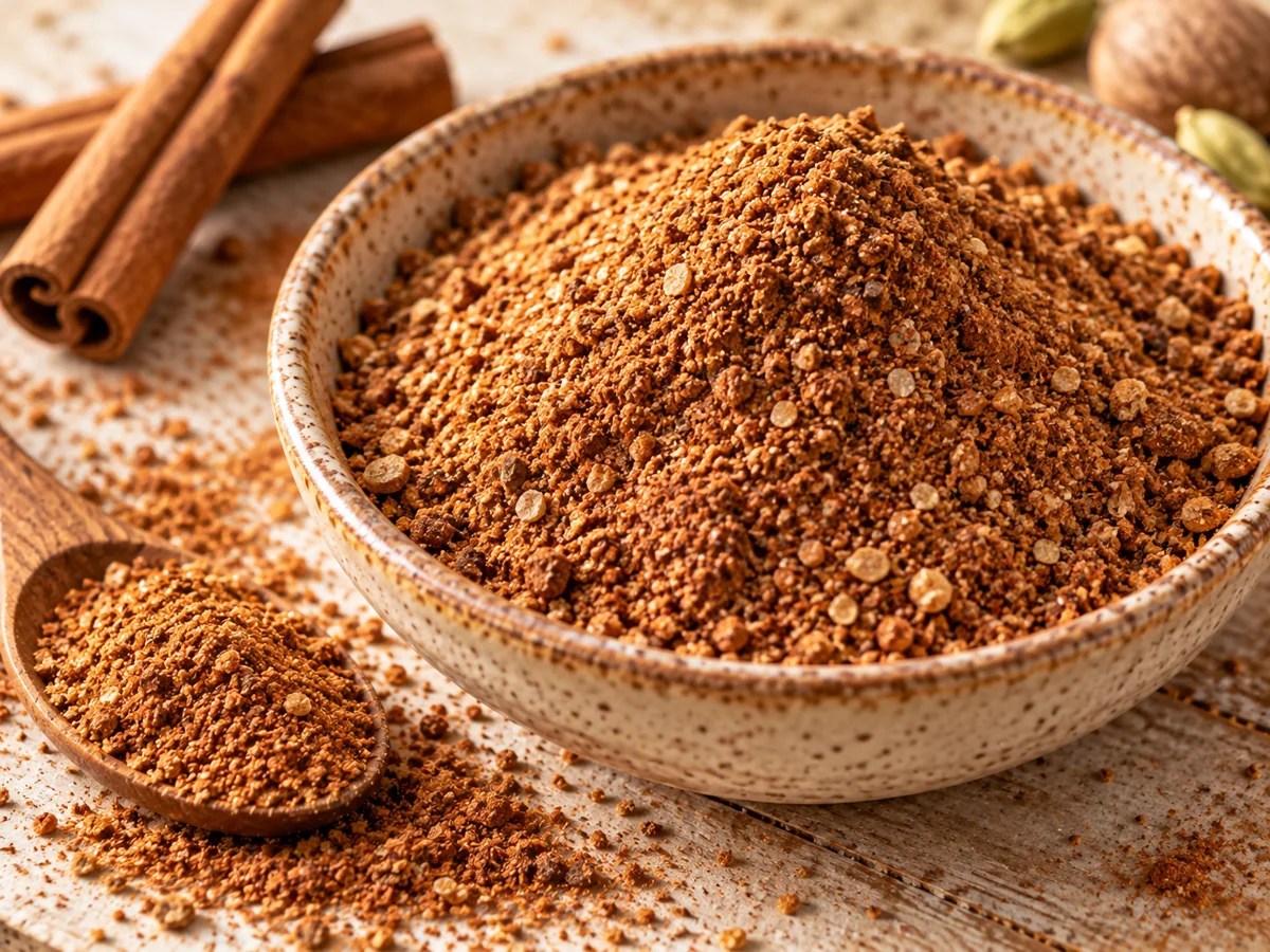 Close-up of Sweet Cinnamon Spice in a bowl