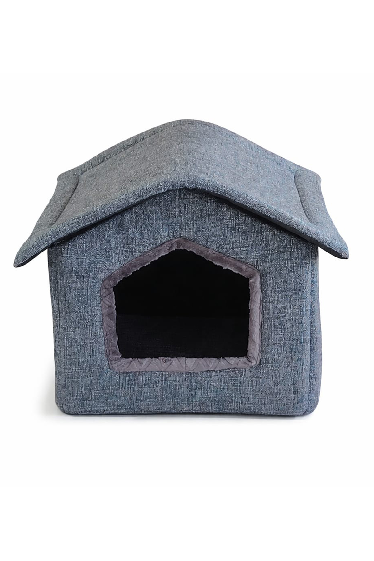 Tinypati ComfyCloud Keten Mavi Kedi ve Köpek Yatağı
