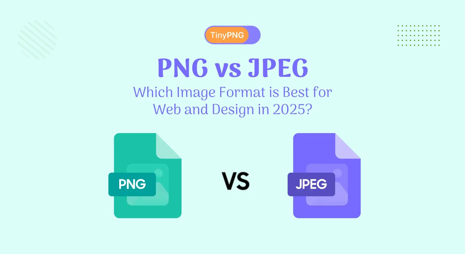 Comparison between PNG vs JPEG image formats