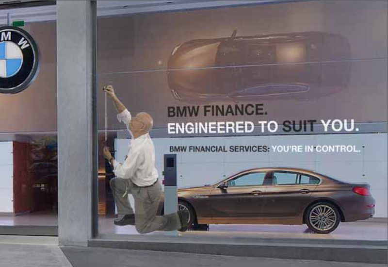 BMW Window Advert