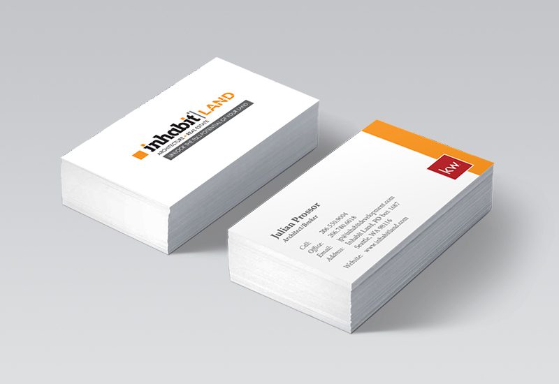 Inhabit Land Business Cards