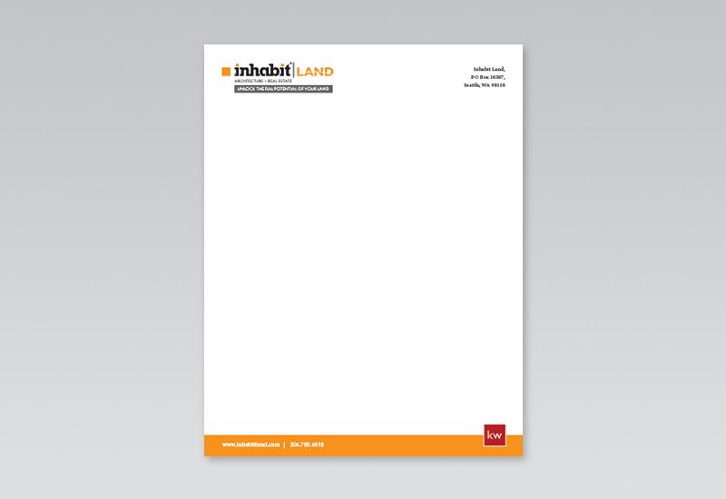 Inhabit Land Letterhead