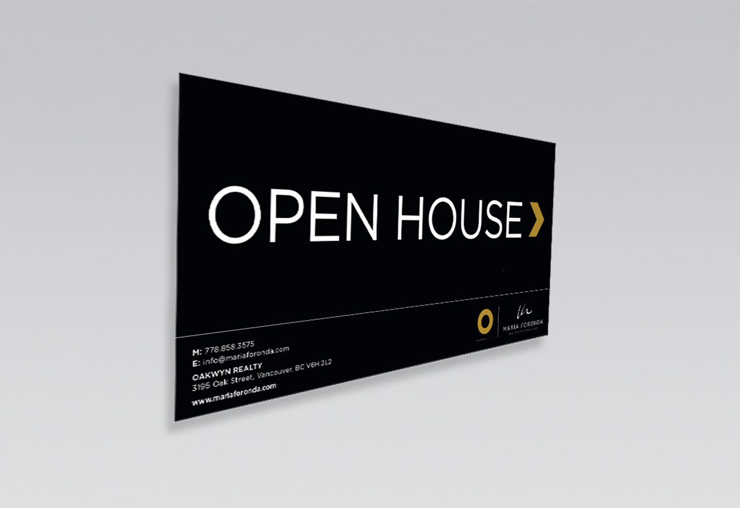 Maria Foronda Directional Sign