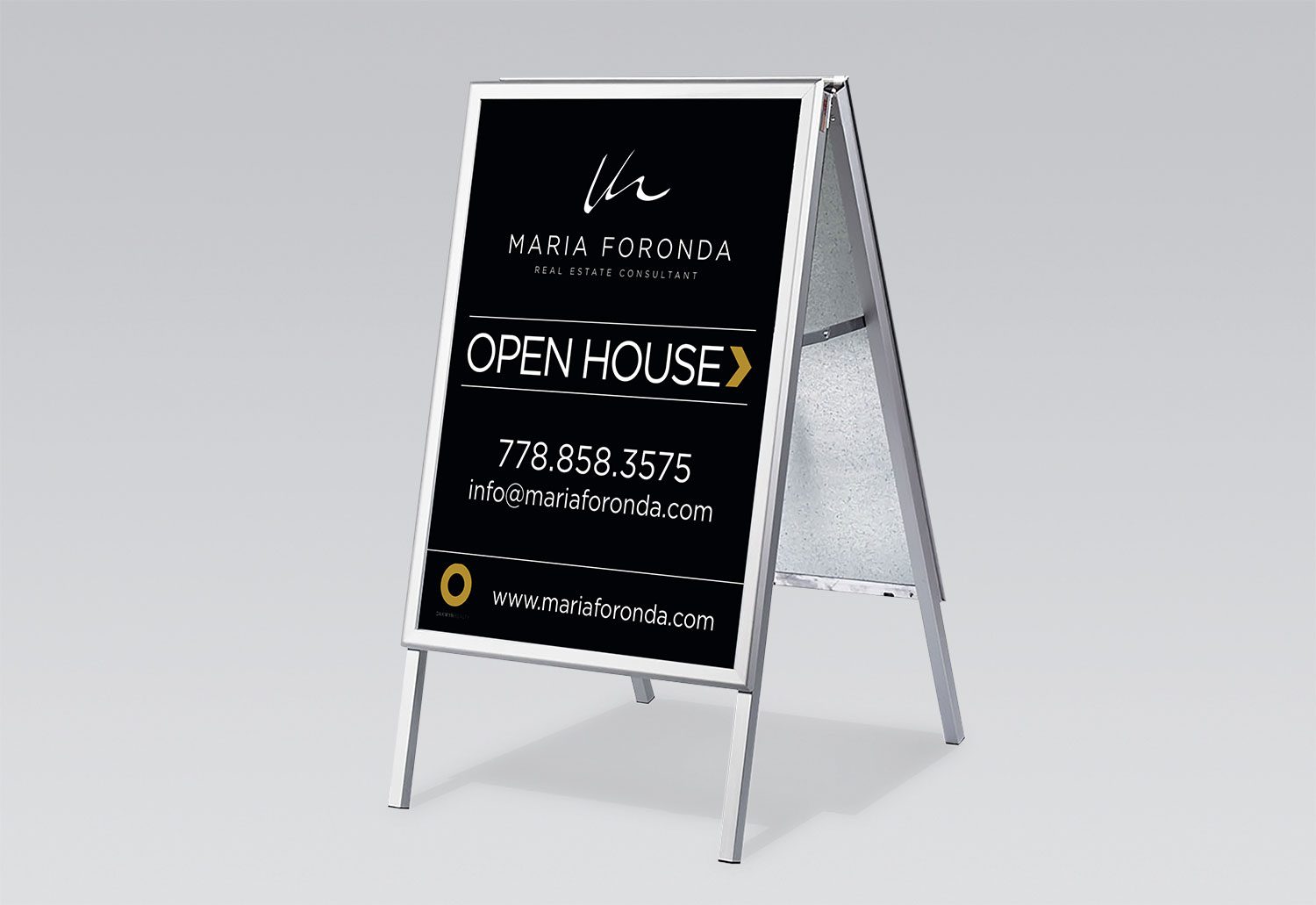 Maria Foronda Open House Sign