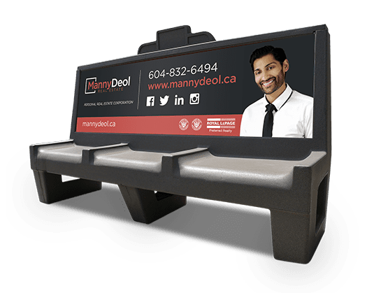 Bus Bench Advert