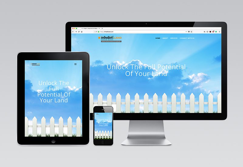 Inhabit Land Website