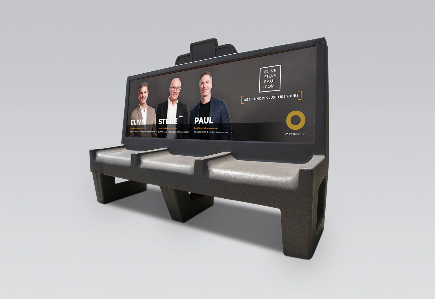 Clive Steve Paul Bus Bench