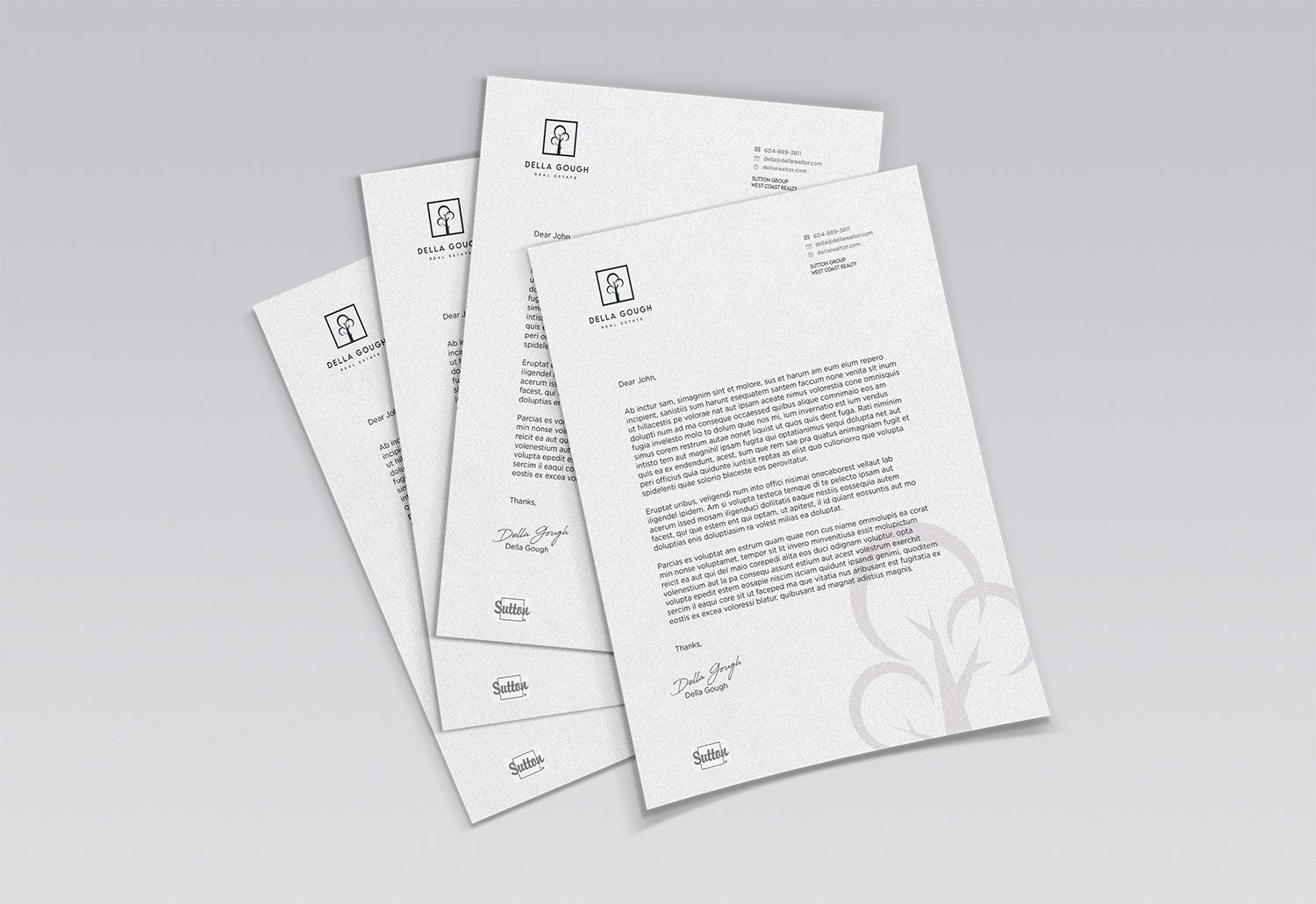 Della Gough Letterhead