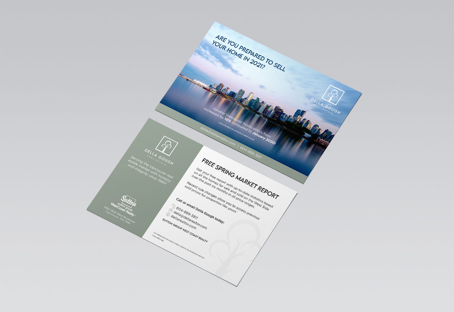 Della Gough Direct Mail Postcard