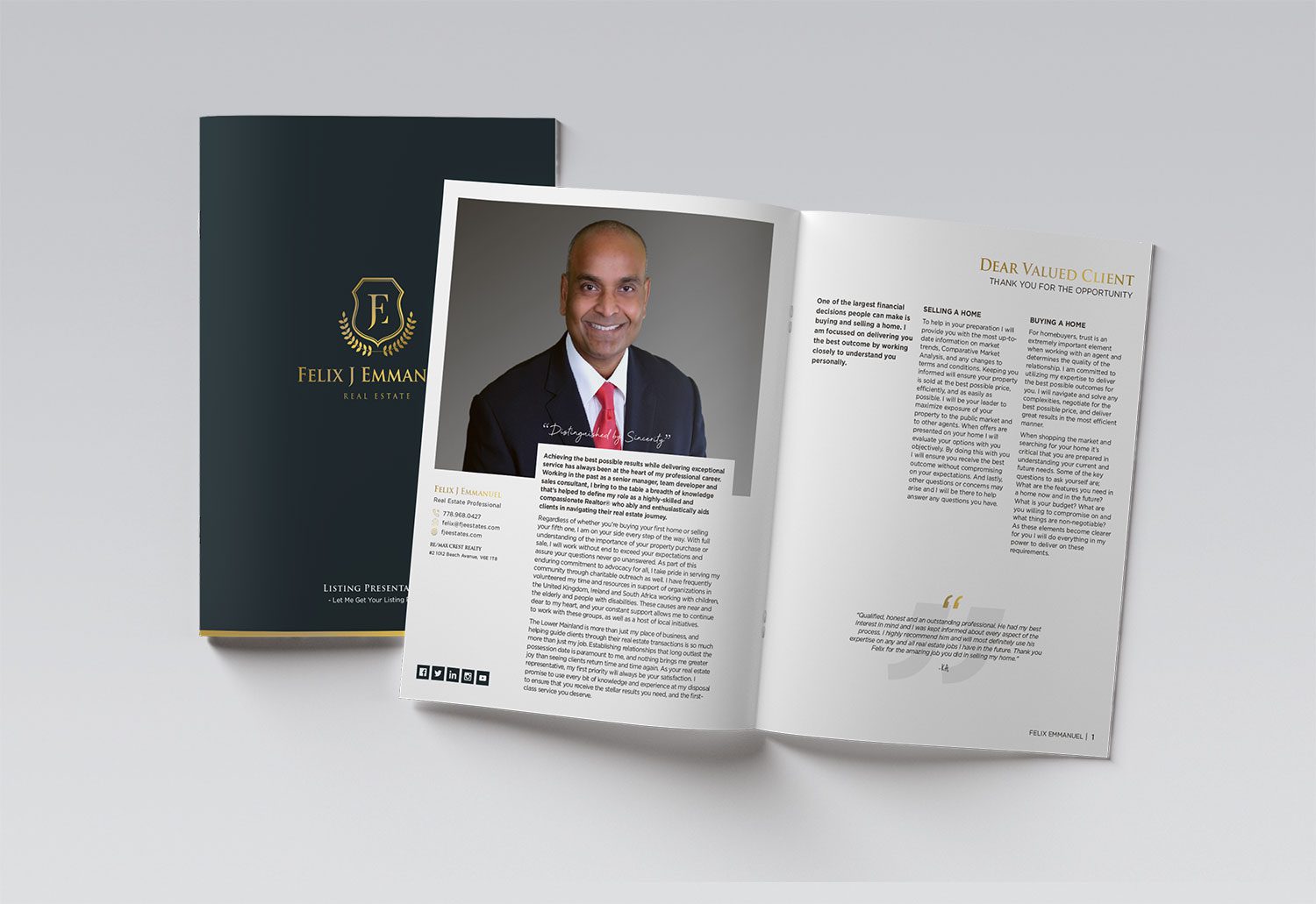 Felix J Emmanual Brochure