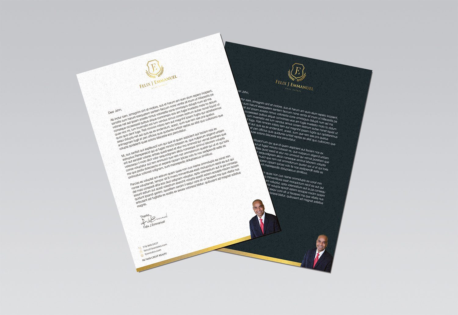 Felix J Emmanual Letterhead
