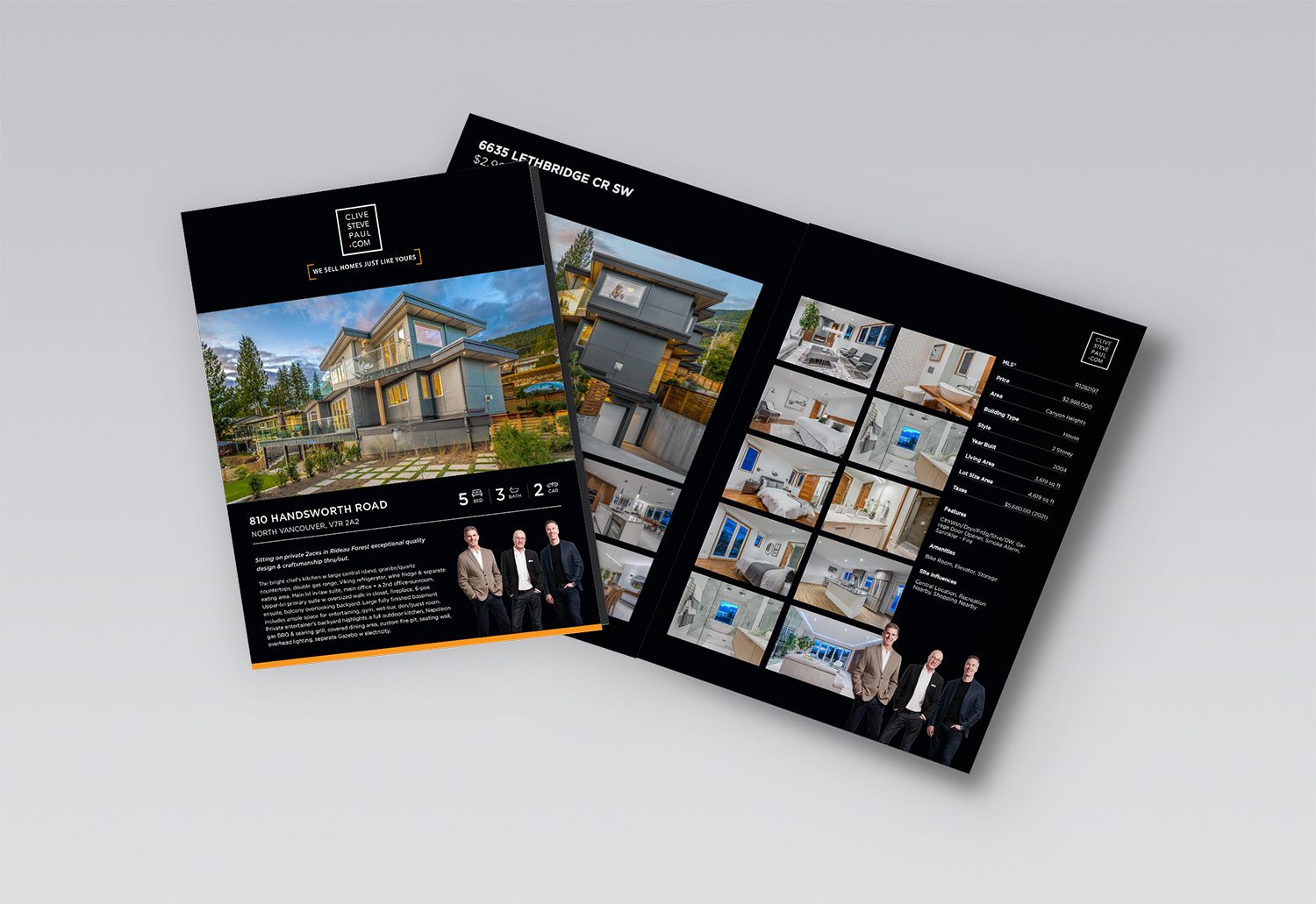 Clive Steve Paul 4 Page Feature Sheet