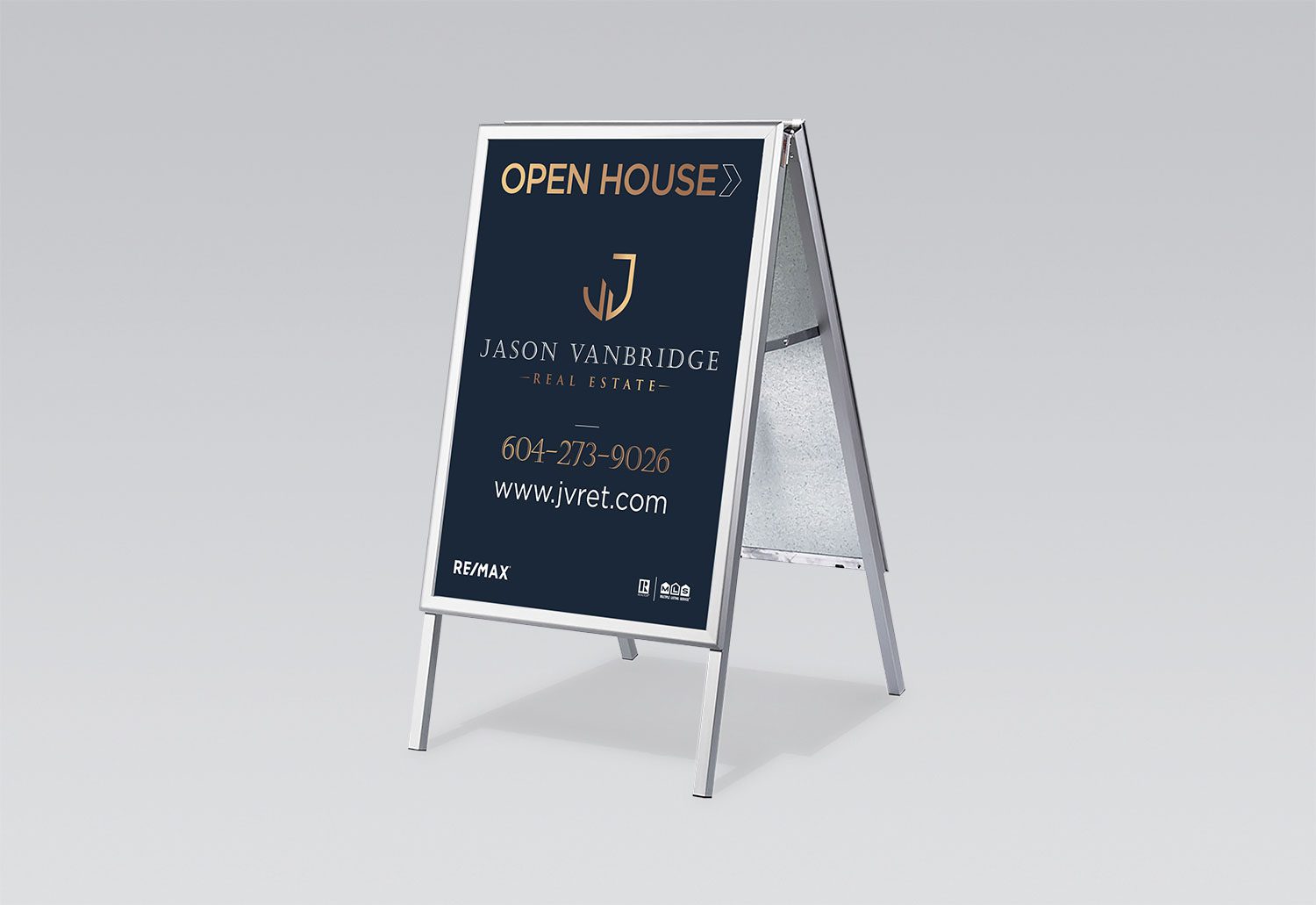 Jason Vanbridge Open House Sign