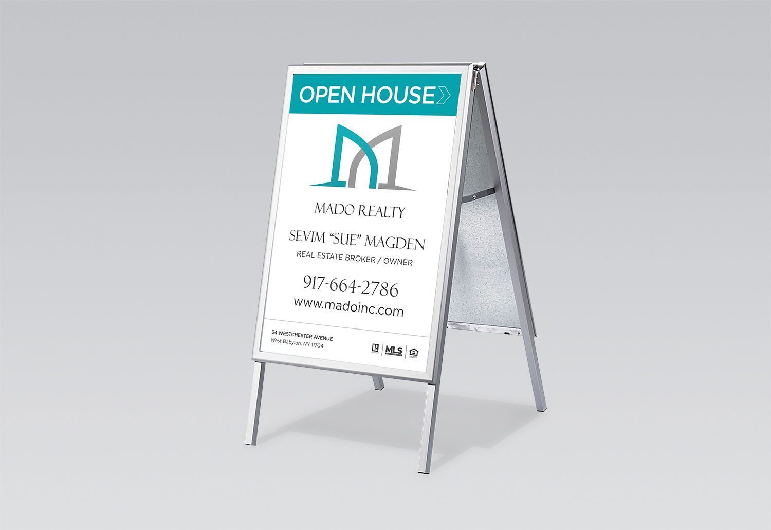 Mado Realty Open House Sign