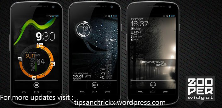 Zooper Widget Pro V2 60 Tips And Tricks
