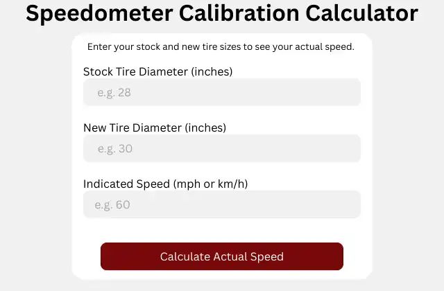 Speedometer Calibration Calculator - Premium Space Art Gallery - Retina
