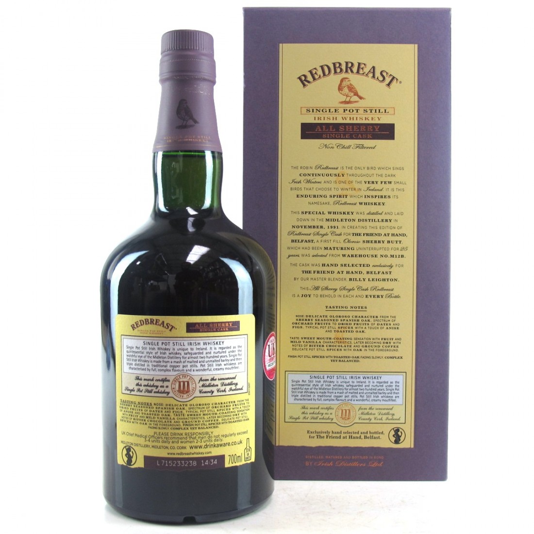 レッドブレスト1991 – 25年ものシングルカスク - Titanic