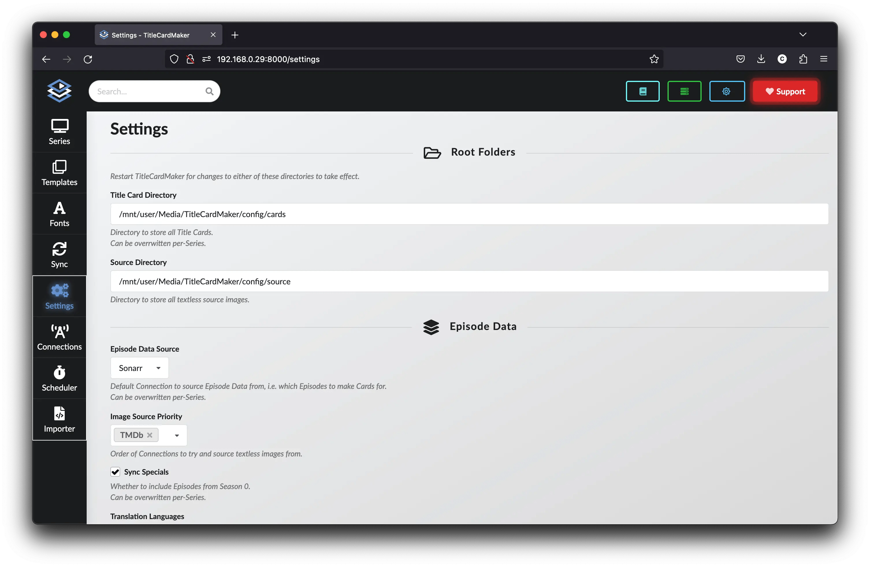 Global Settings Titlecardmaker - 8K Light Pictures for Desktop