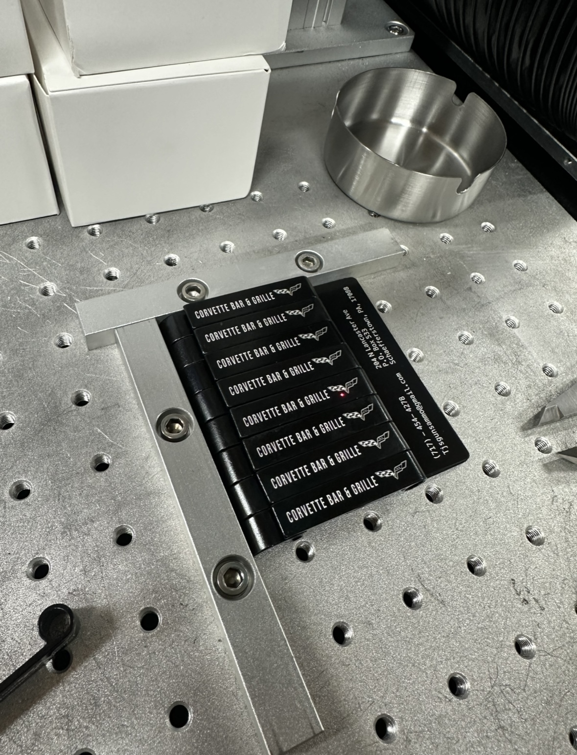 Key Ring Bottle Opener| Corvette Bar & Grille | Black