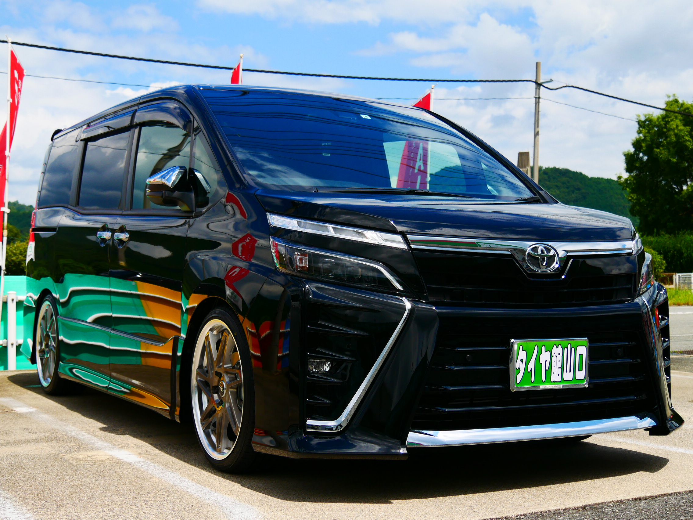 80VOXYにWORKジーストST3取りつけました | 山口でタイヤ